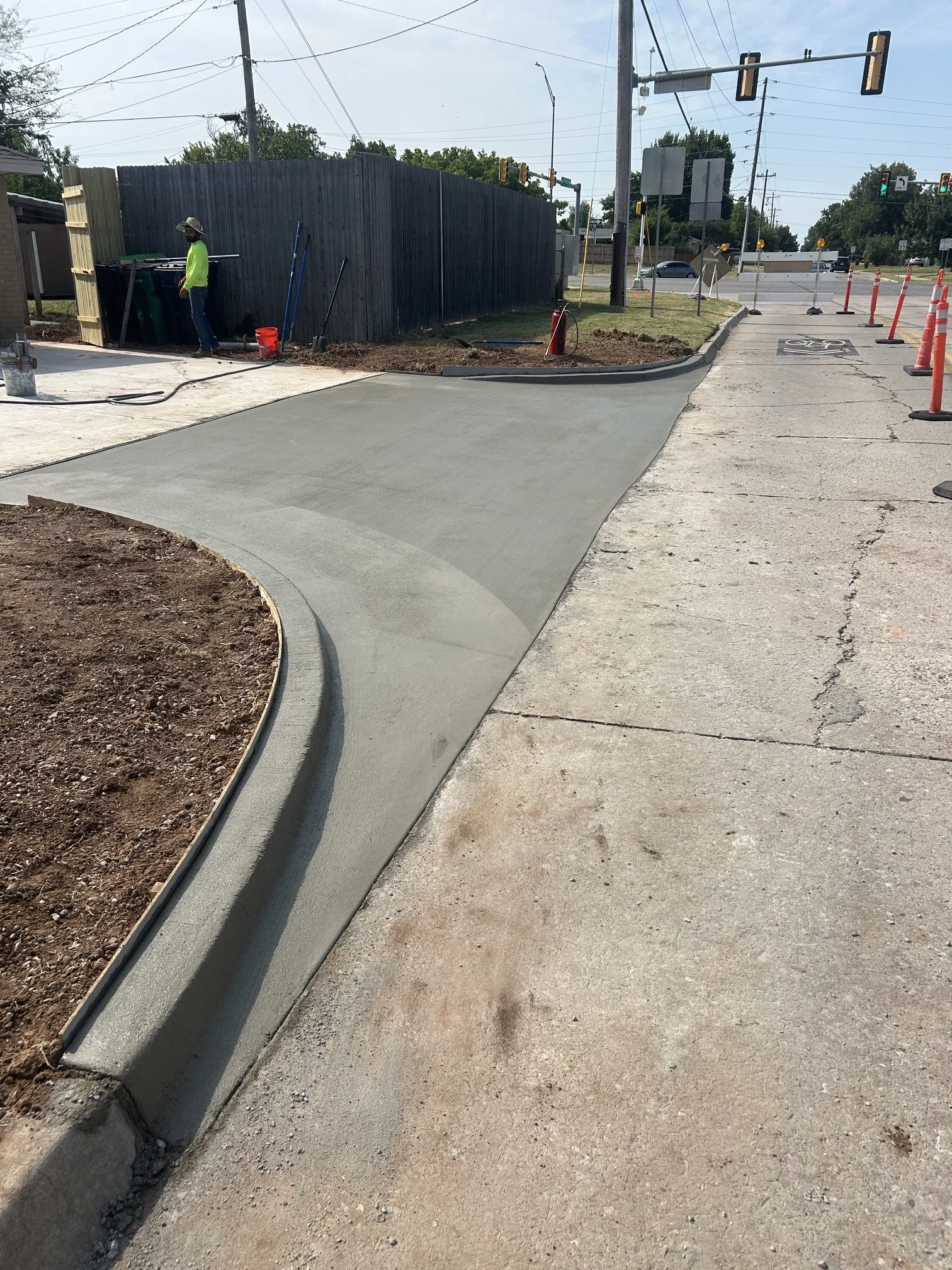 Concrete parking lot repair in Blanchard OK