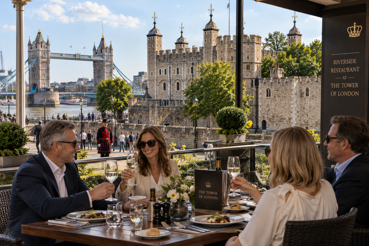 tower and lunch
