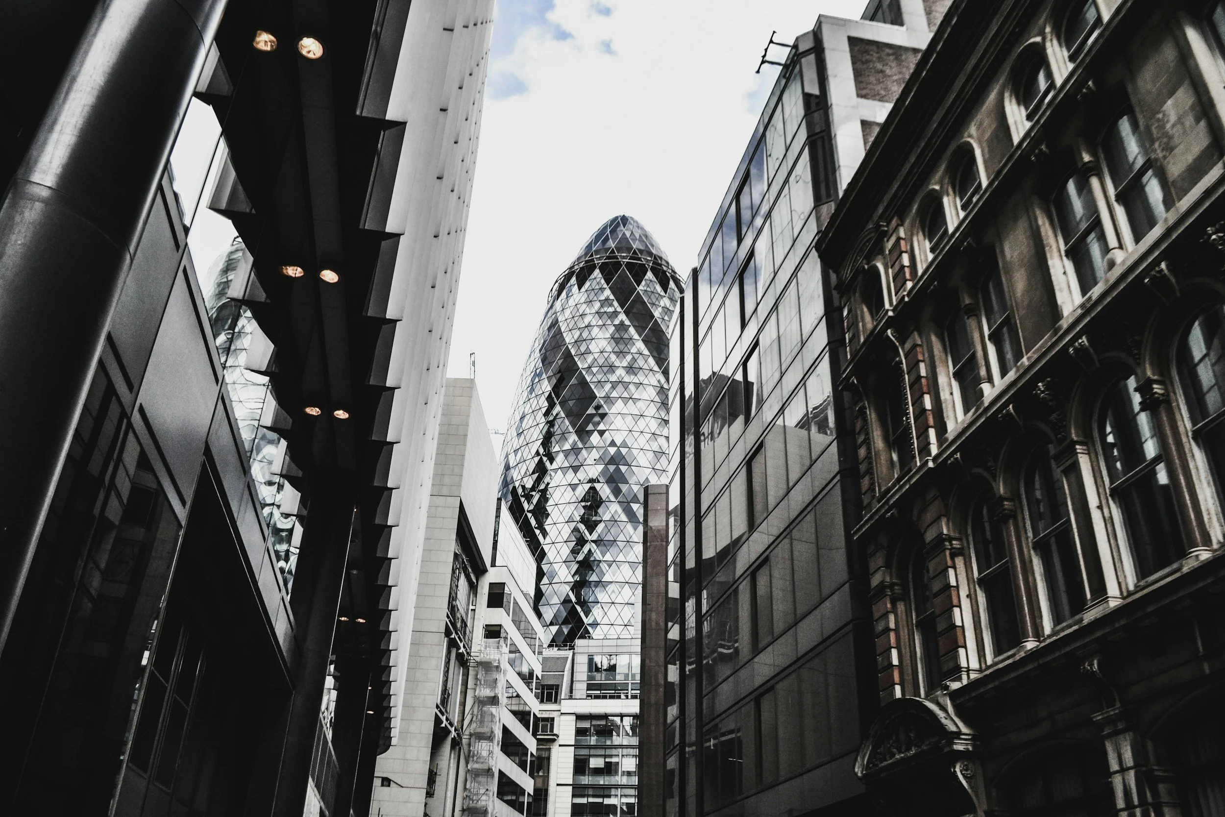 London skyline and business district