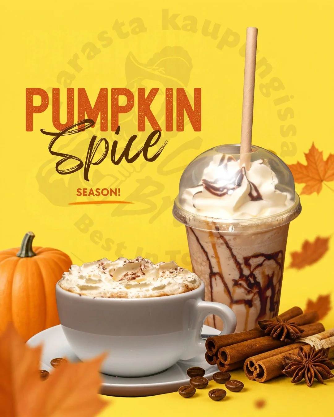 Syksyn parhaat erikoiskahvit!🎃☕

Nauti Pumpkin Spice kuumana lattena tai viile&auml;n&auml; frapp&eacute;na &ndash; juuri niin kuin syksyyn sopii.🍂 Tule maistamaan ja valitse oma suosikkisi.

N&auml;hd&auml;&auml;n Cafe Brahessa!💛

#cafebrahe #bes