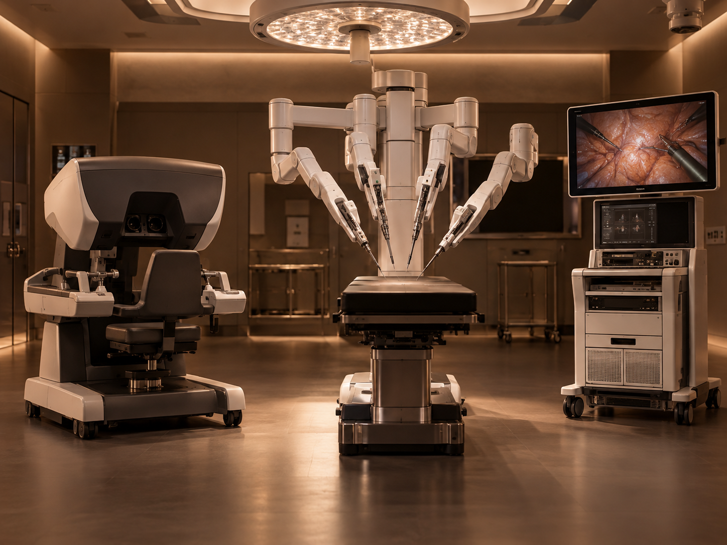 MedBot Toumai robotic surgical system in a modern operating theatre