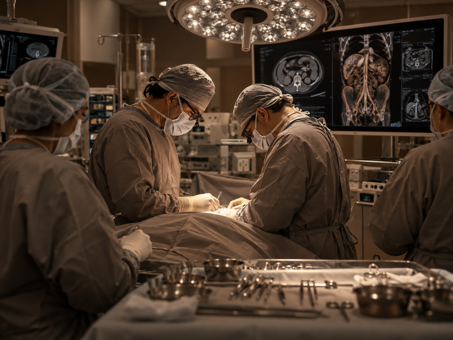 Multidisciplinary operating theatre for complex abdominal surgery