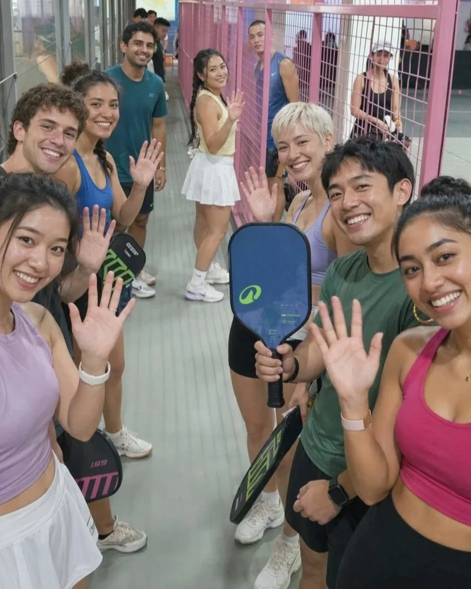 Match and Mingle pickleball singles event at Play! Ball Singapore