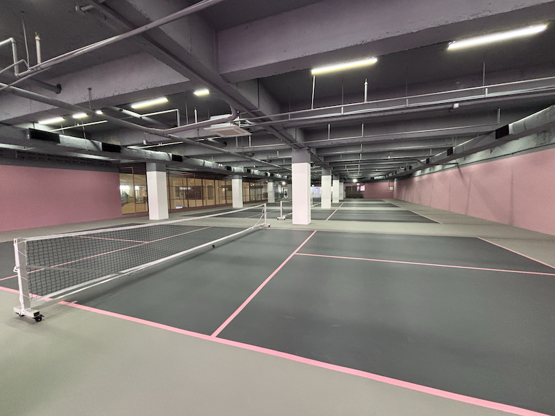 Indoor air-conditioned pickleball courts at Play! Ball Serangoon