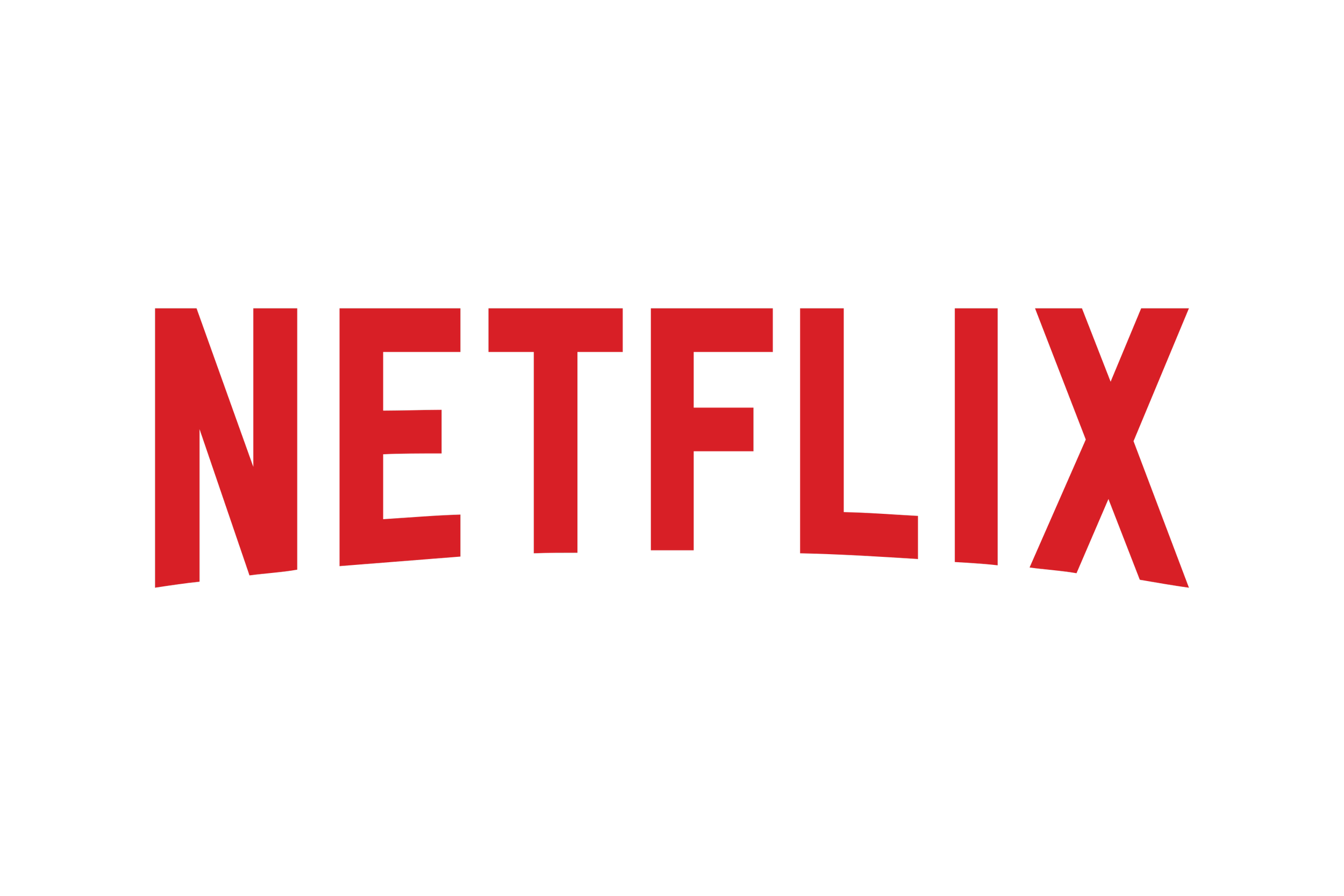 The Netflix logo with large red letters spelling 'NETFLIX' on a black background.
