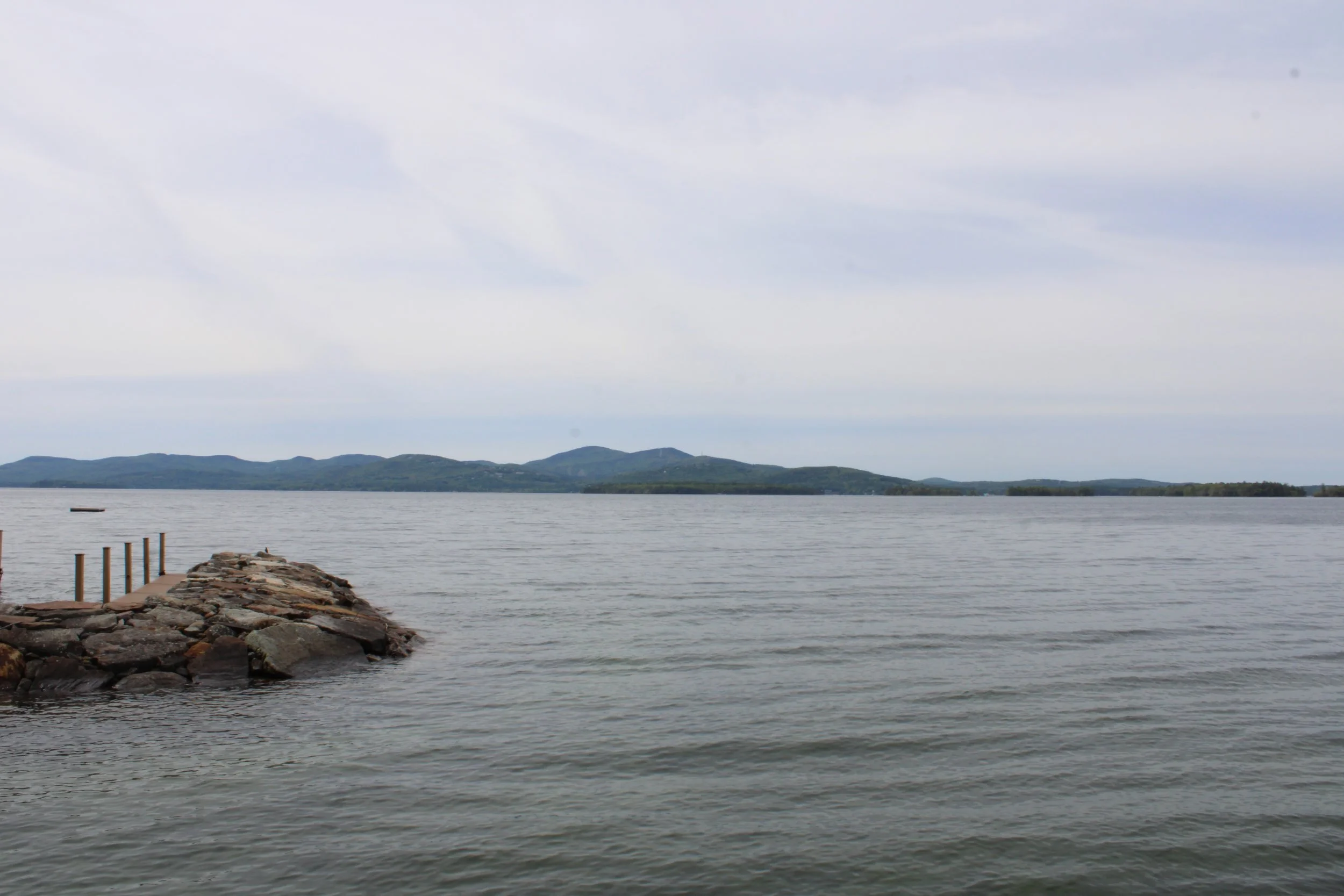 View of Lake Winnipesaukee from a Northern Oaks Construction project site