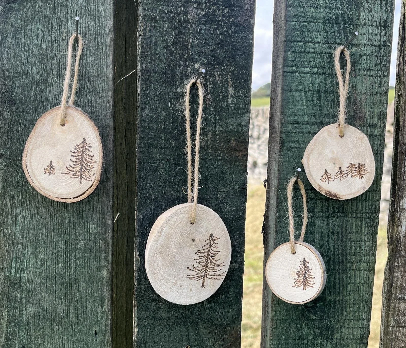 Wooden Tree Decorations