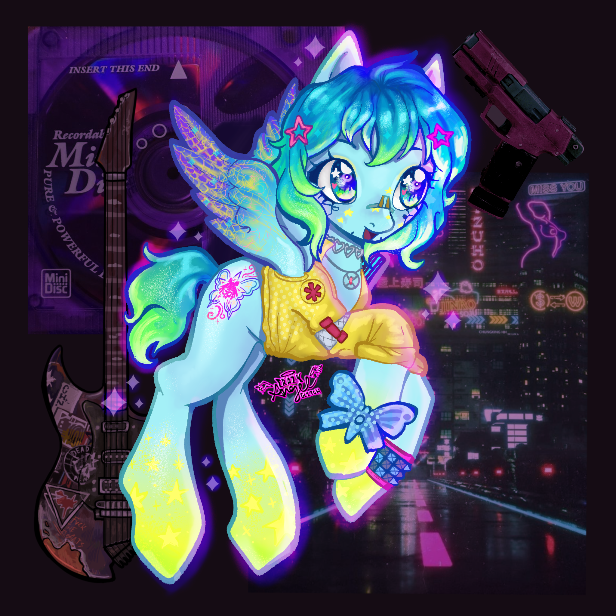 Ava: Cyberpunk Commission for Alli