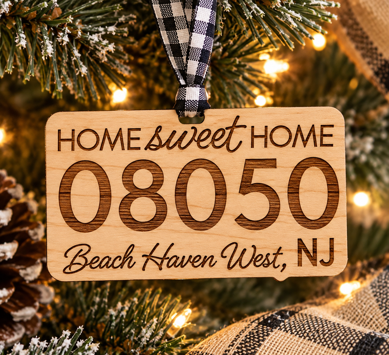 Home Sweet Zip Code Ornament