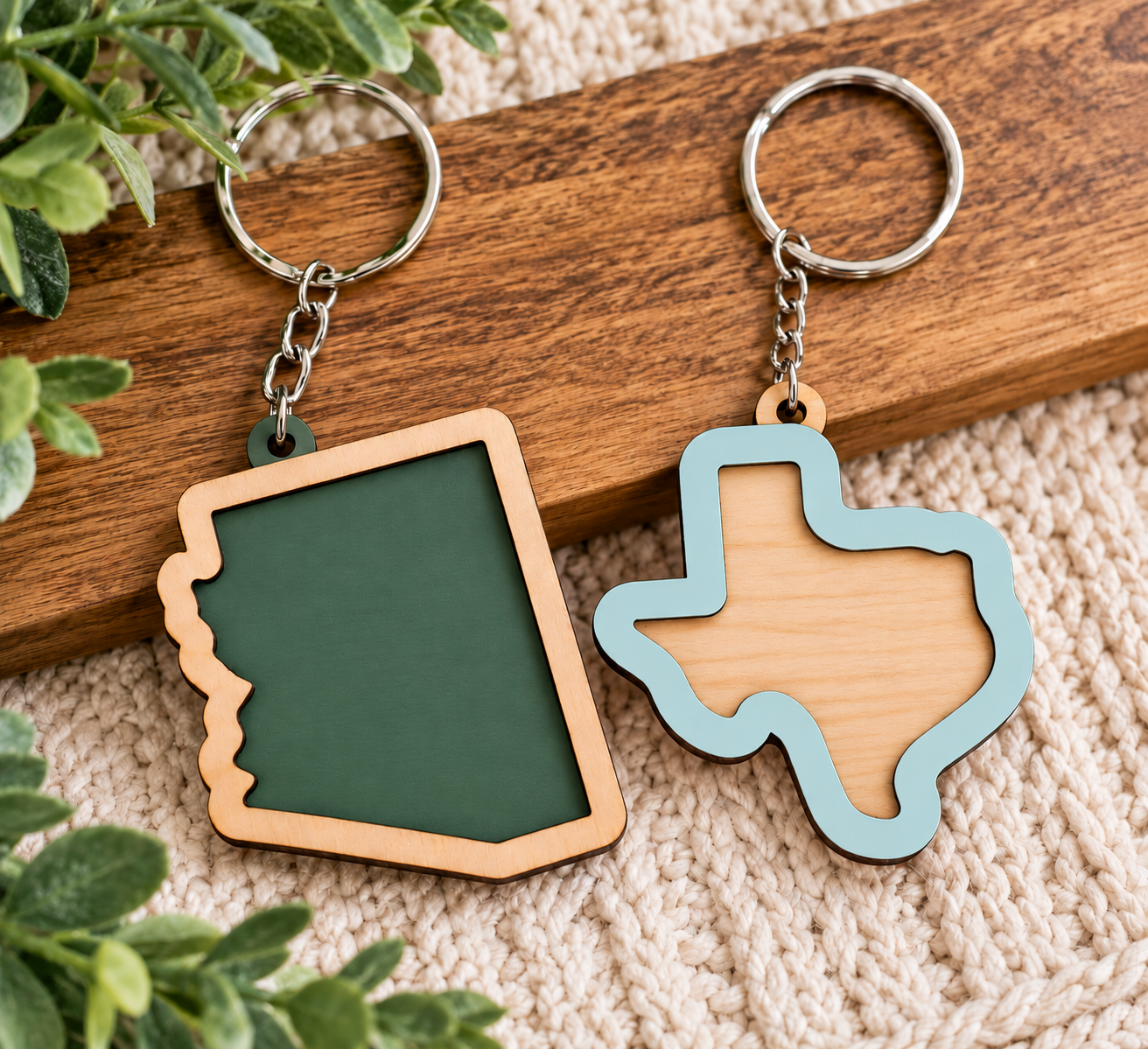 US State Keychain