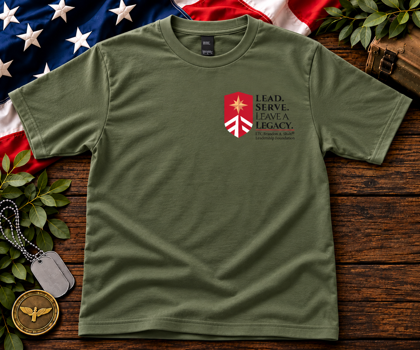 Olive Green Leadership Legacy T-Shirt.png
