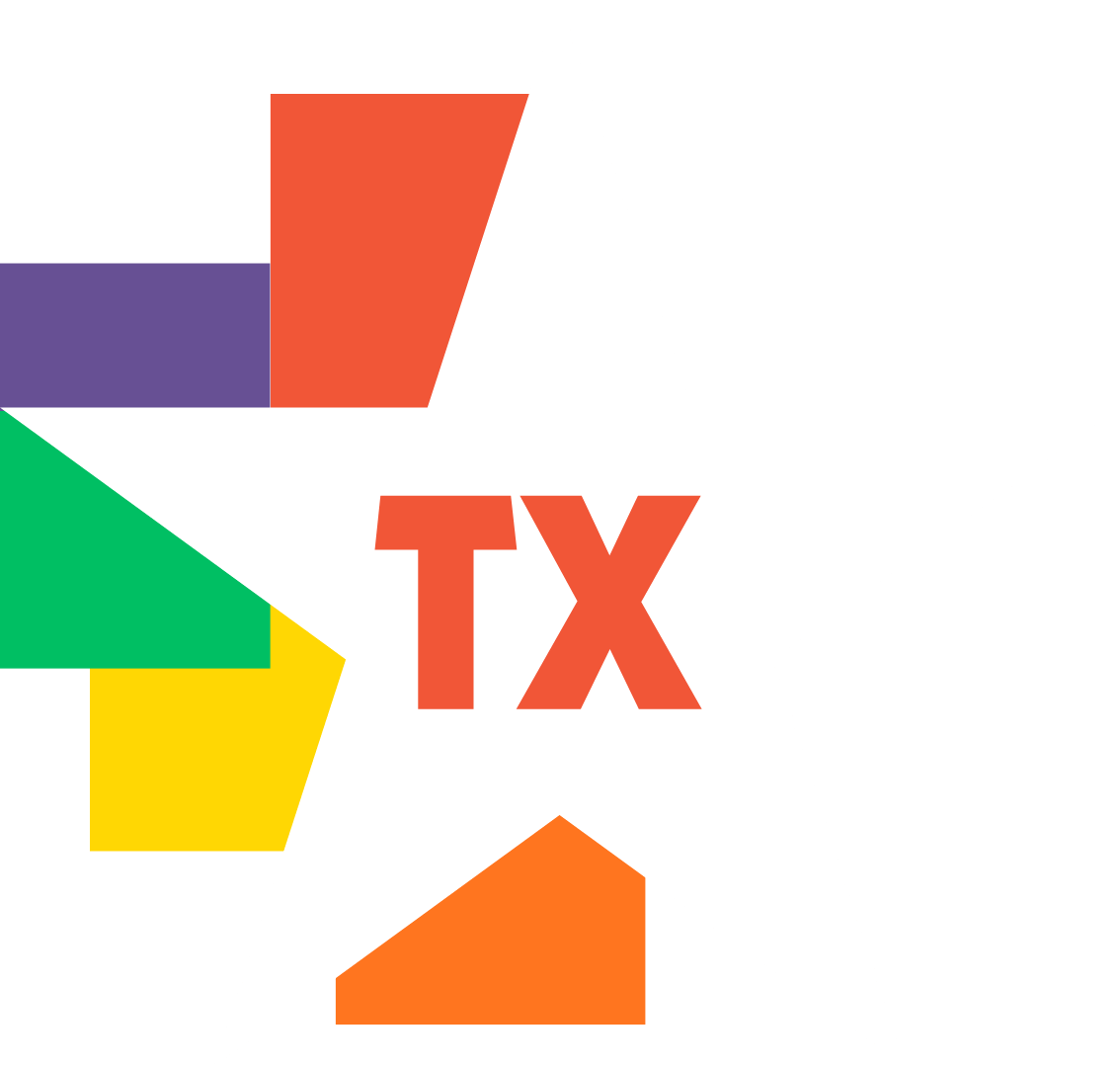 Icon of a Star with the letter T (for Texas) in the center, surrounded by colorful squares..