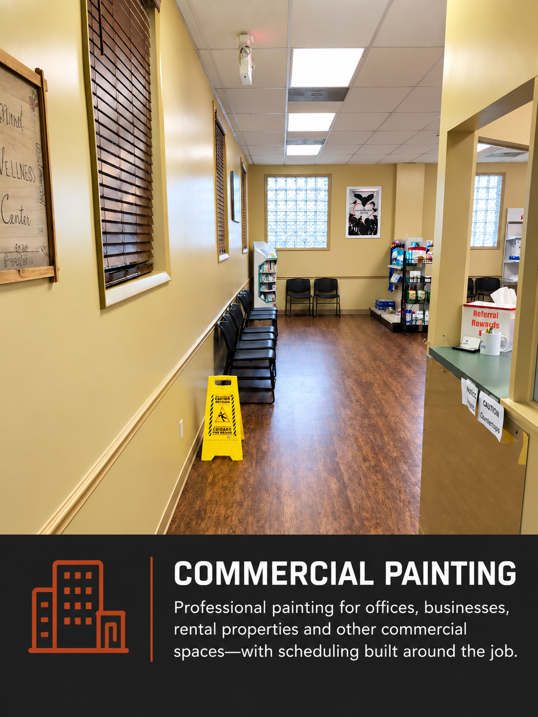 Commercial painting project in Pikeville, KY by the Painters.