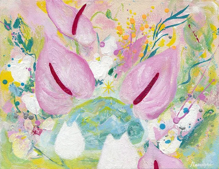 一起尋寶, 35x27cm, 壓克力顏料、畫布, 2026