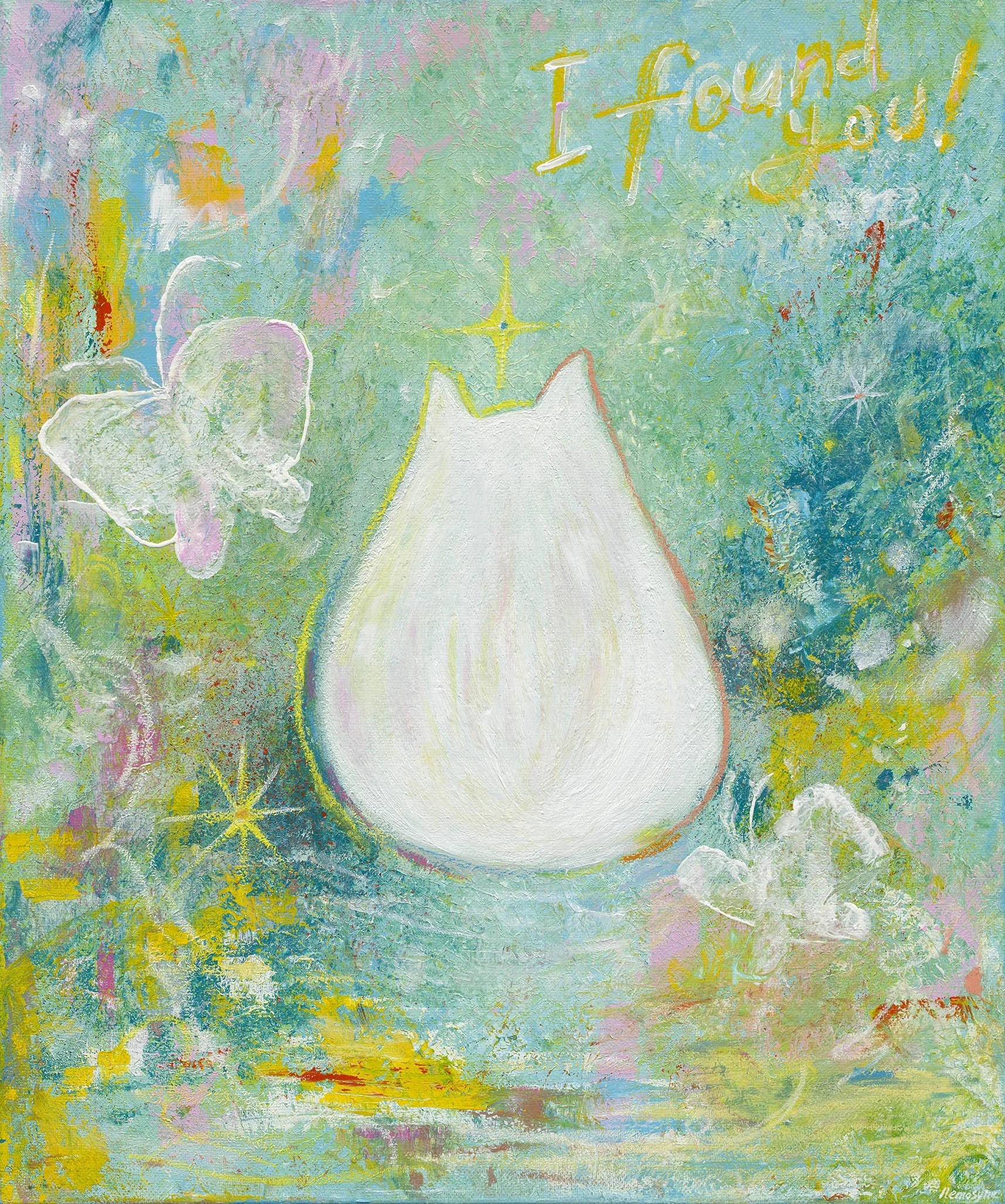 I found you, 72.5x60.5cm, 壓克力顏料、畫布, 2025