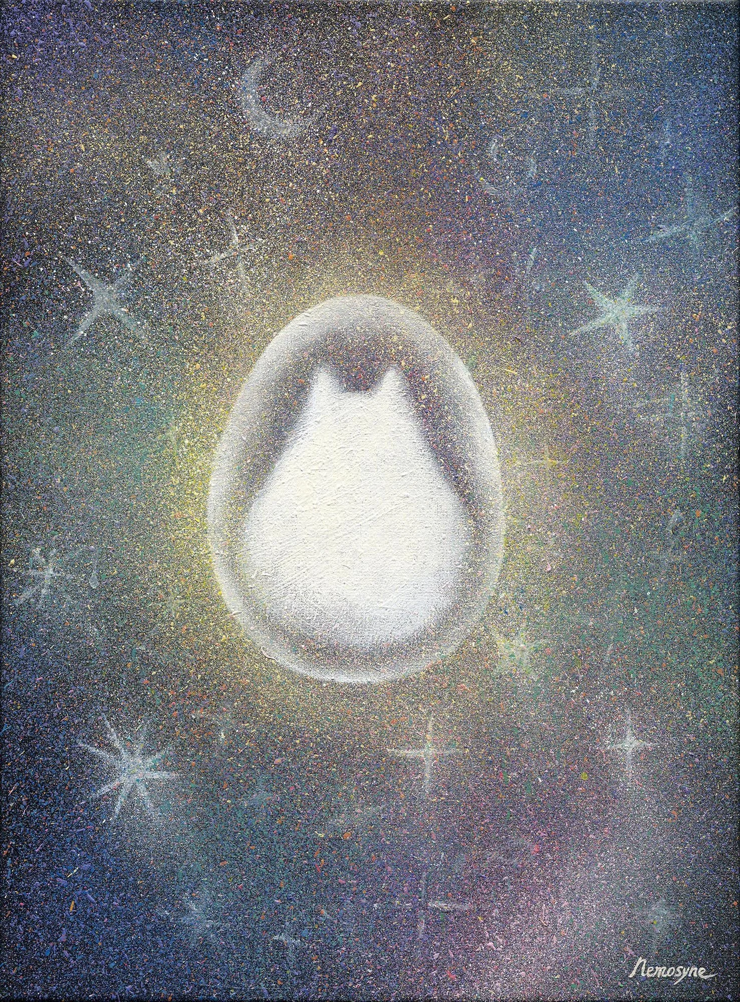 安放, 45.5x33cm, 壓克力顏料、畫布, 2026 / ( 私人收藏 )