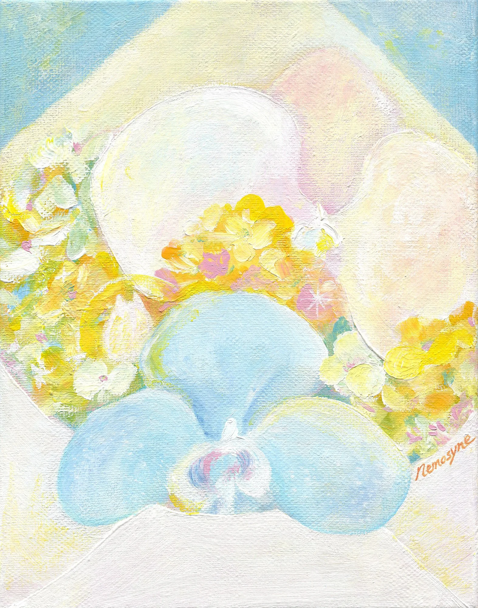 春信06-日常, 35x27cm, 壓克力顏料、畫布, 2026 / ( 私人收藏 )