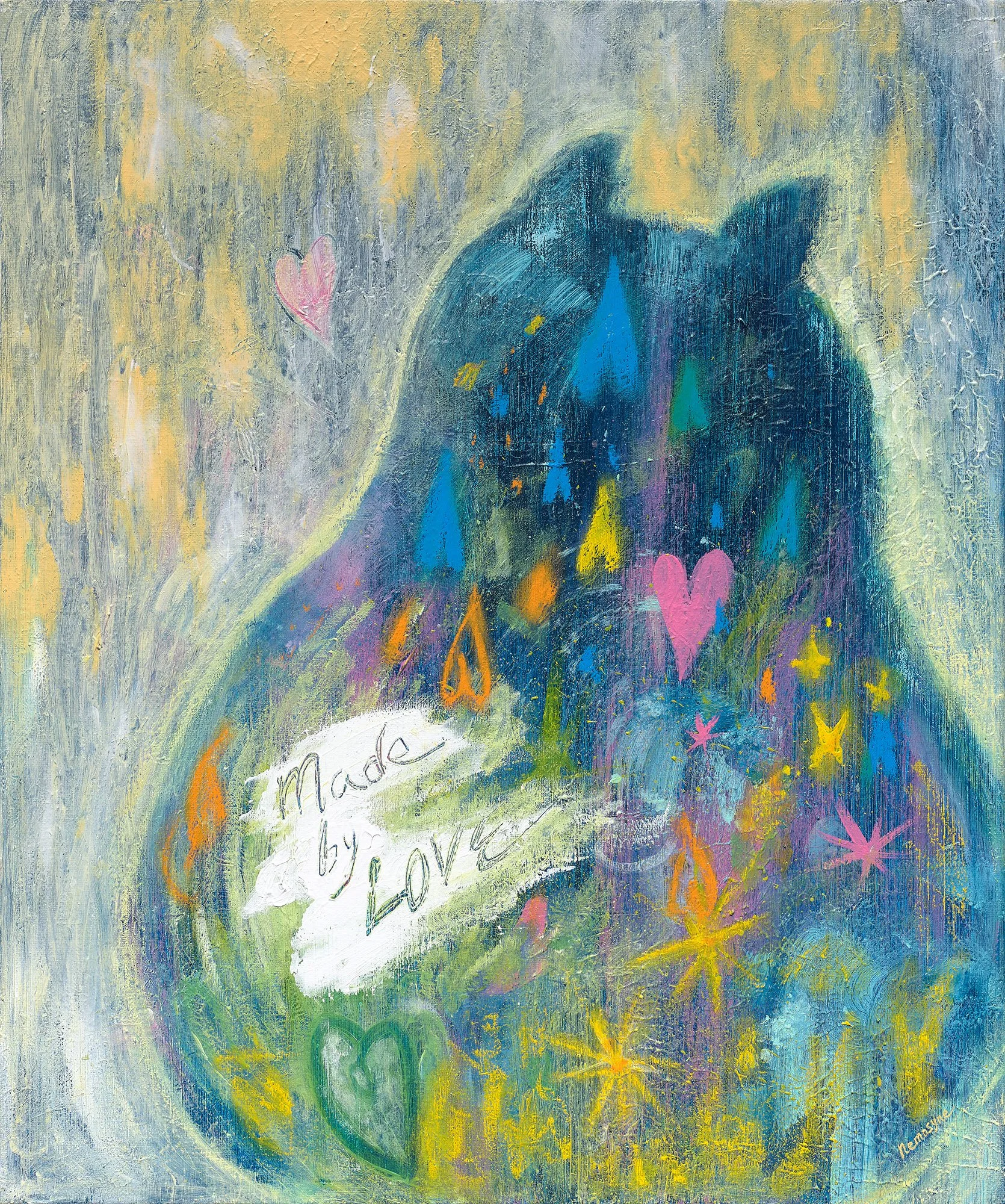 Made by love, 72.5x60.5cm, 壓克力顏料、畫布, 2025