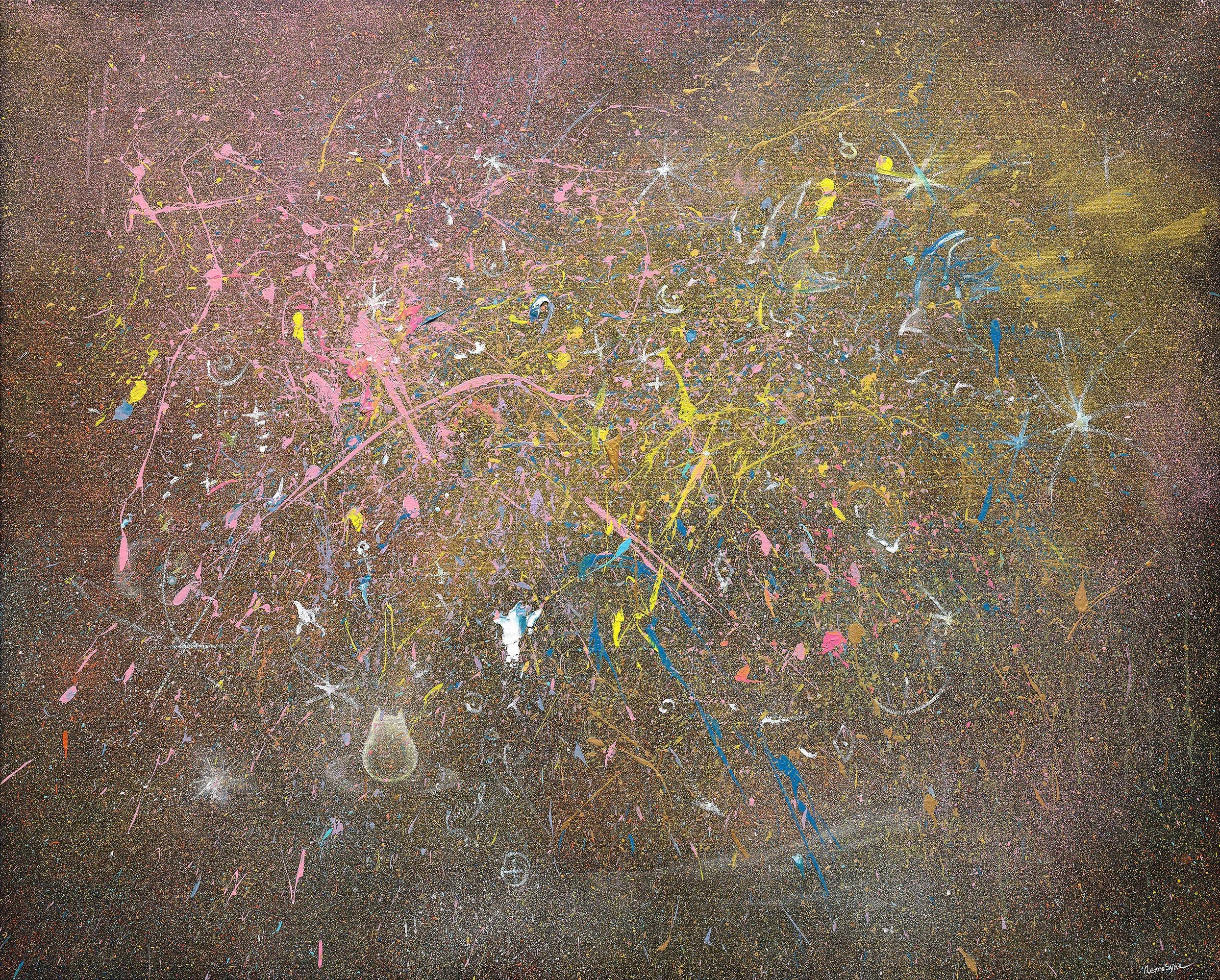 每個人都需要愛, 162x130cm, 壓克力顏料、畫布, 2025