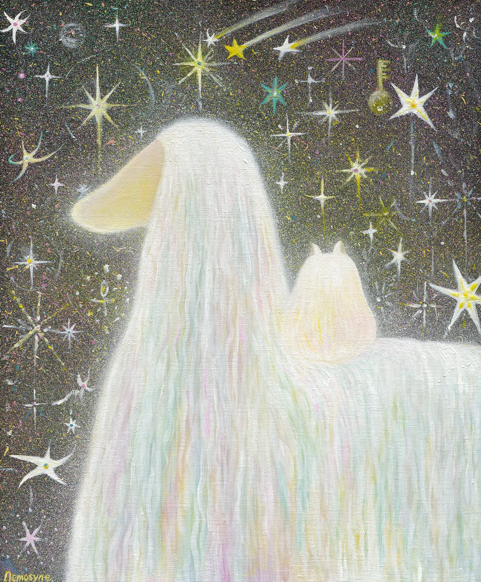 信任, 45.5x38cm, 壓克力顏料、畫布, 2024 / ( 私人收藏 )