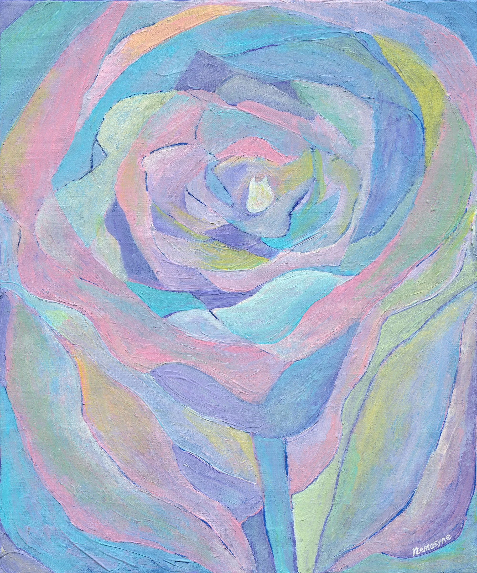 無盡的愛, 45.5x38cm, 壓克力顏料、畫布, 2024