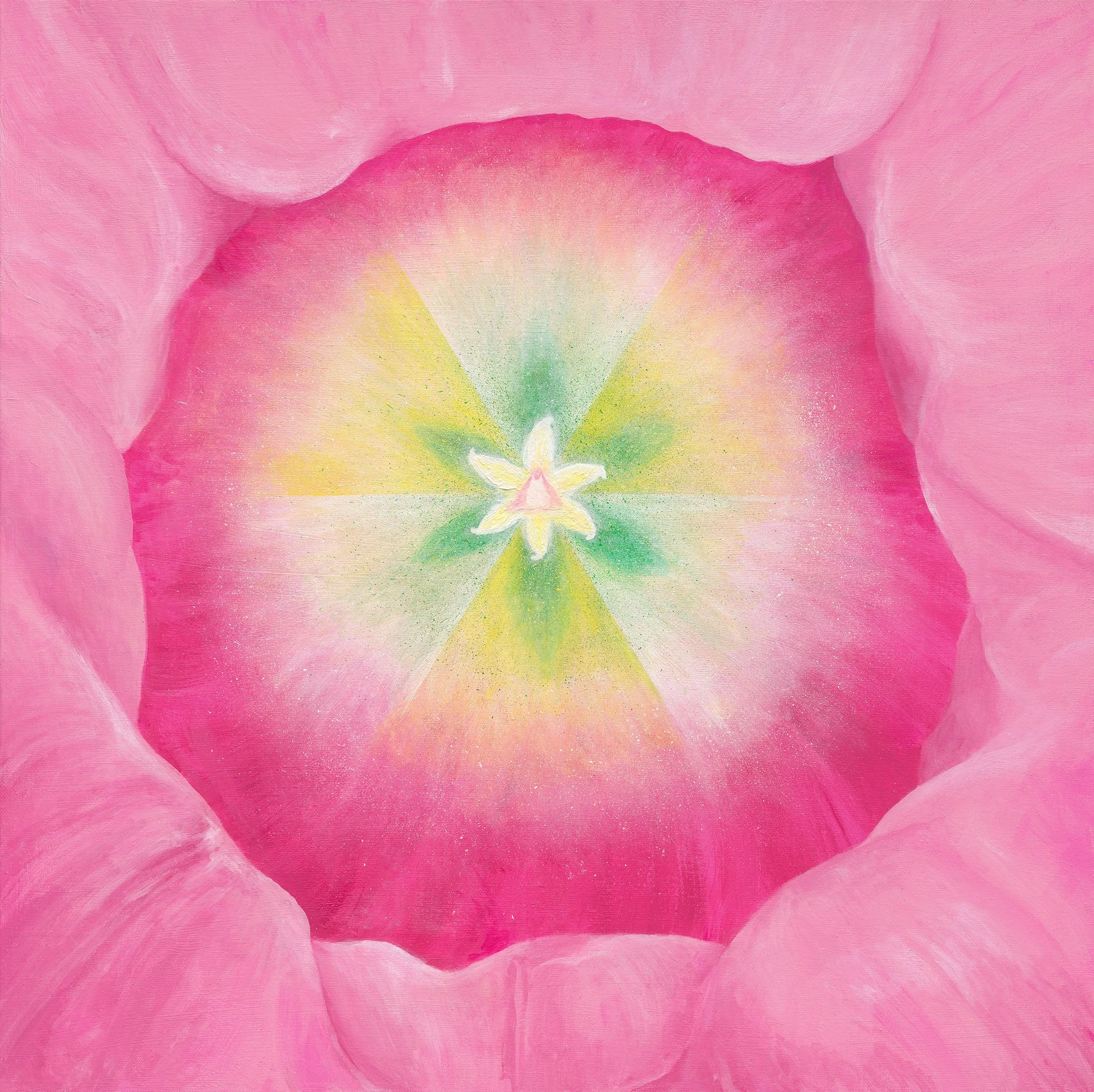 無我, 100x100cm, 壓克力顏料、畫布, 2023