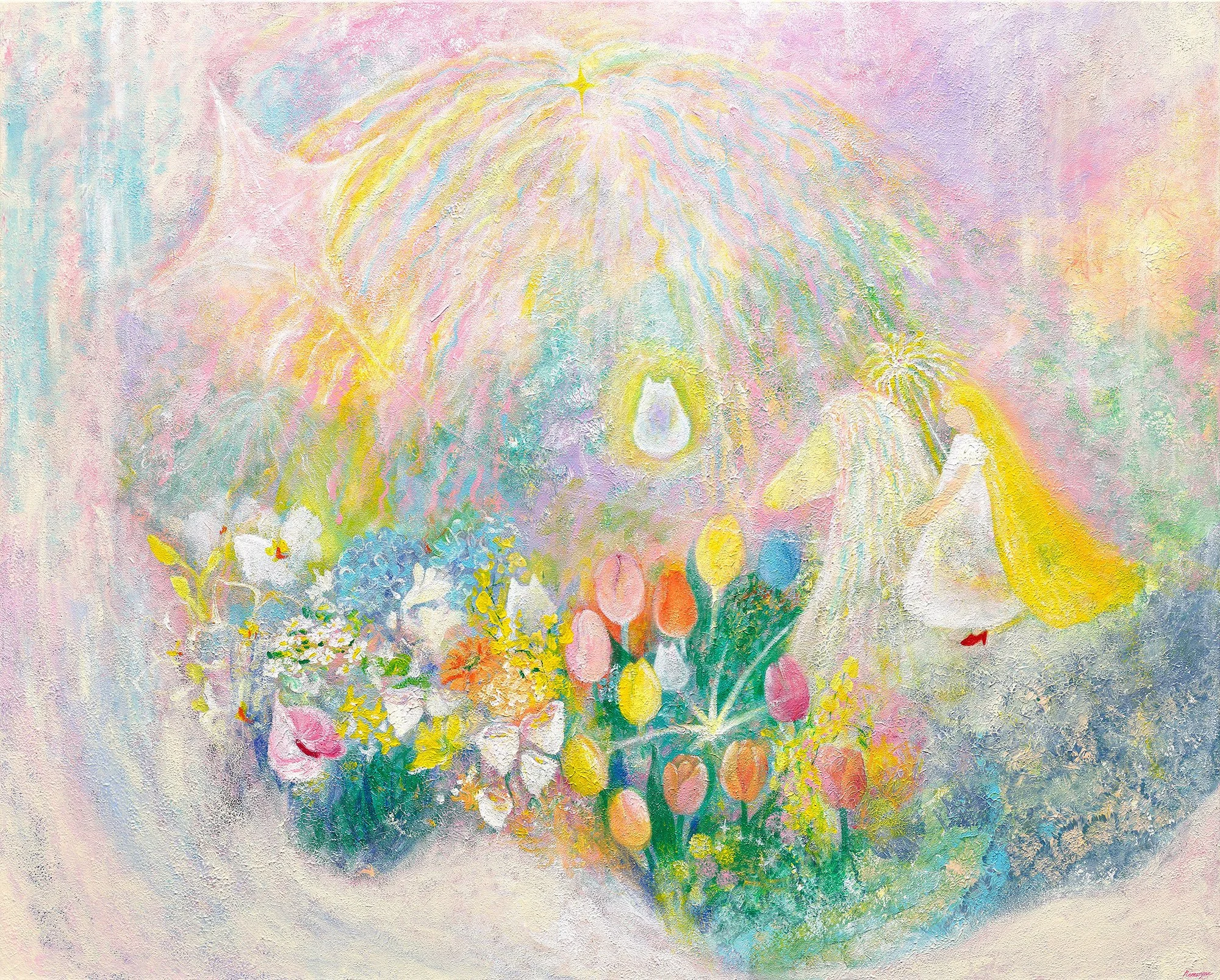 看見我是什麼山, 162x130cm, 壓克力顏料、畫布, 2025