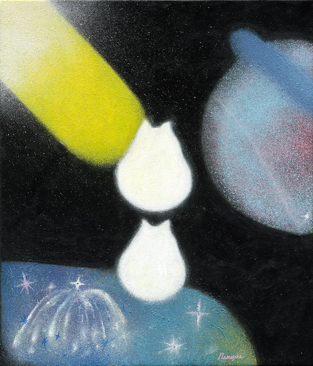 靈魂藍圖 , 53x45.5cm, 壓克力顏料、畫布, 2026