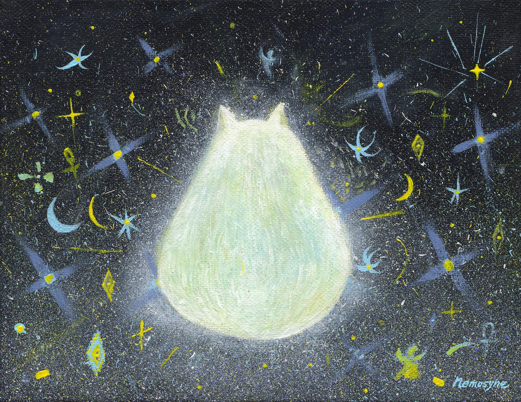 內在寶藏, 35x27cm, 壓克力顏料、畫布, 2024  / ( 私人收藏 )
