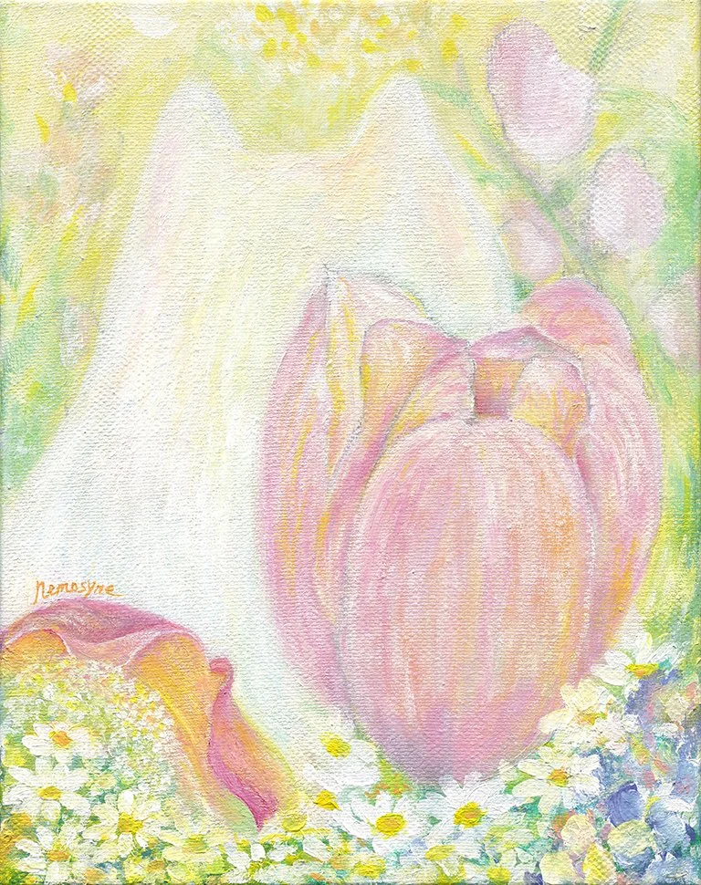 喜悅的溫度, 35x27cm, 壓克力顏料、畫布, 2026 / ( 私人收藏 )