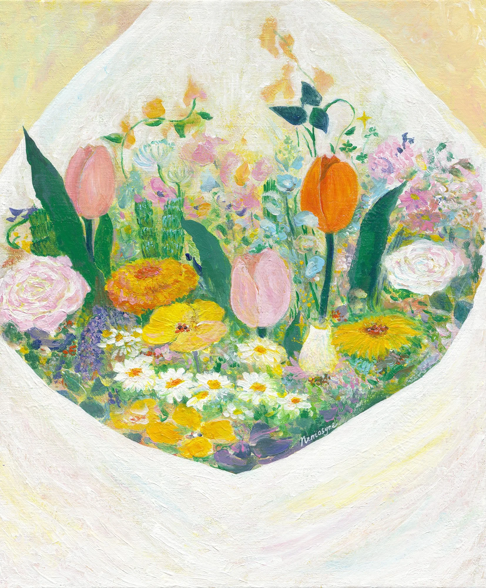 春信, 45.5x38cm, 壓克力顏料、畫布, 2024 / ( 私人收藏 )
