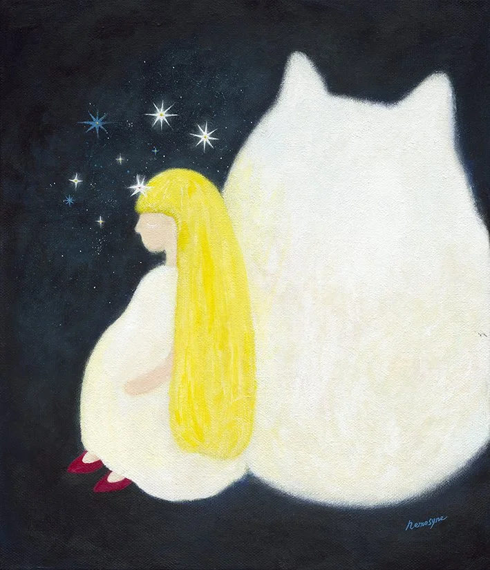 被溫柔接住, 53x45.5cm, 壓克力顏料、畫布, 2026