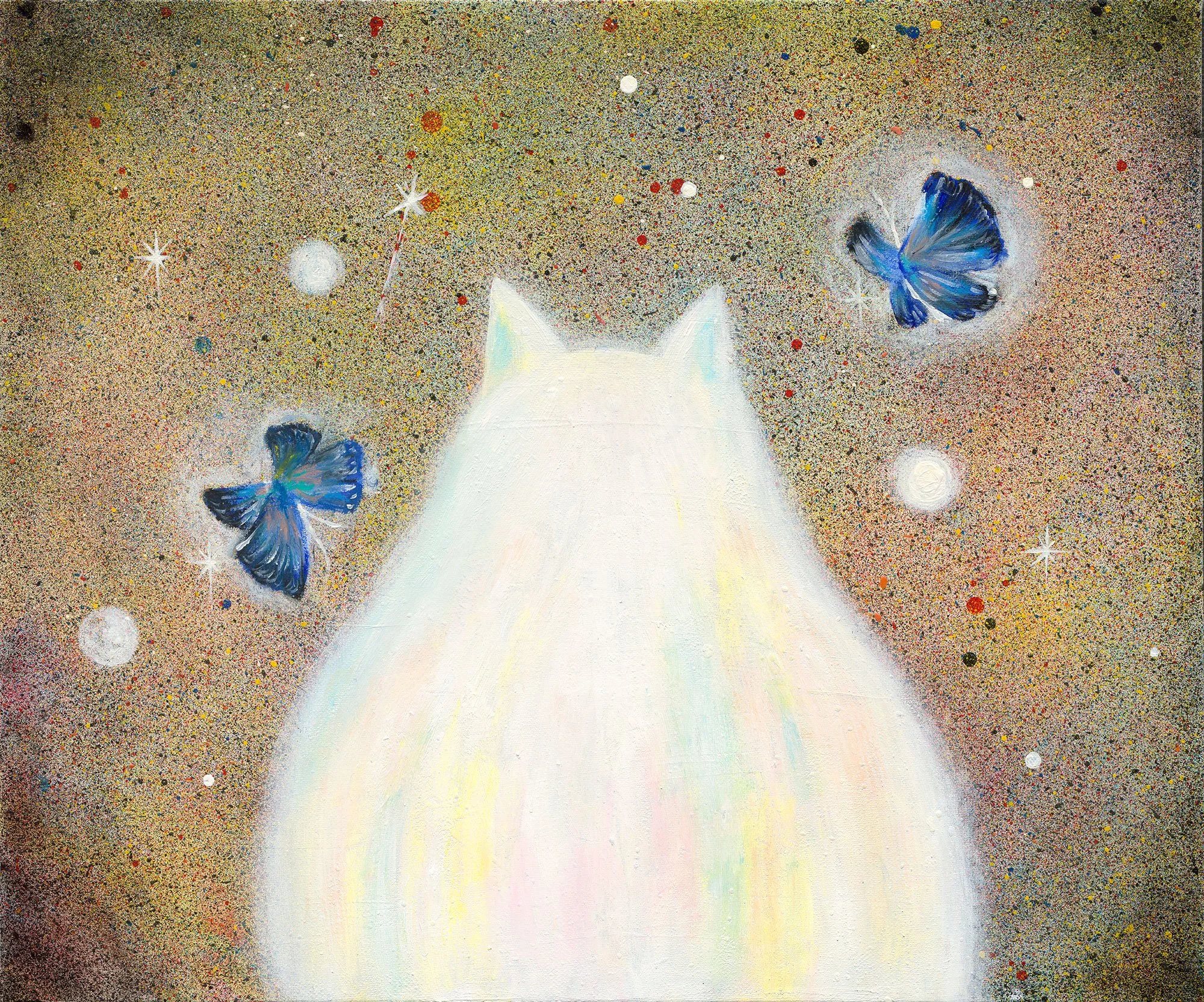 踏入未知之境, 72.5x60.5cm, 壓克力顏料、畫布, 2023 / ( 私人收藏 )