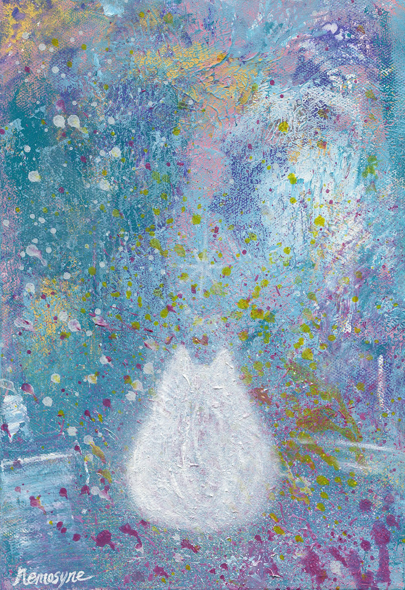 愛的未明狀態, 25x17cm, 壓克力顏料、畫布, 2025 / ( 私人收藏 )