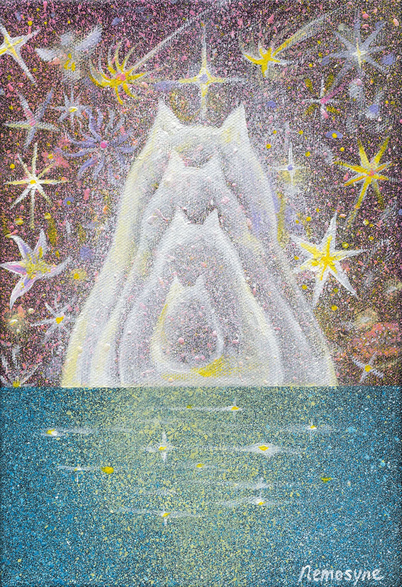 真我, 22.5x15.5cm, 壓克力顏料、畫布, 2024 / ( 私人收藏 )