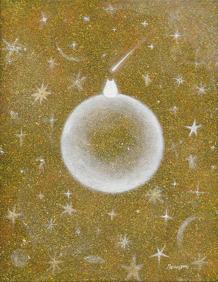 白燿心光, 53x41cm, 壓克力顏料、畫布, 2026 / ( 私人收藏 )