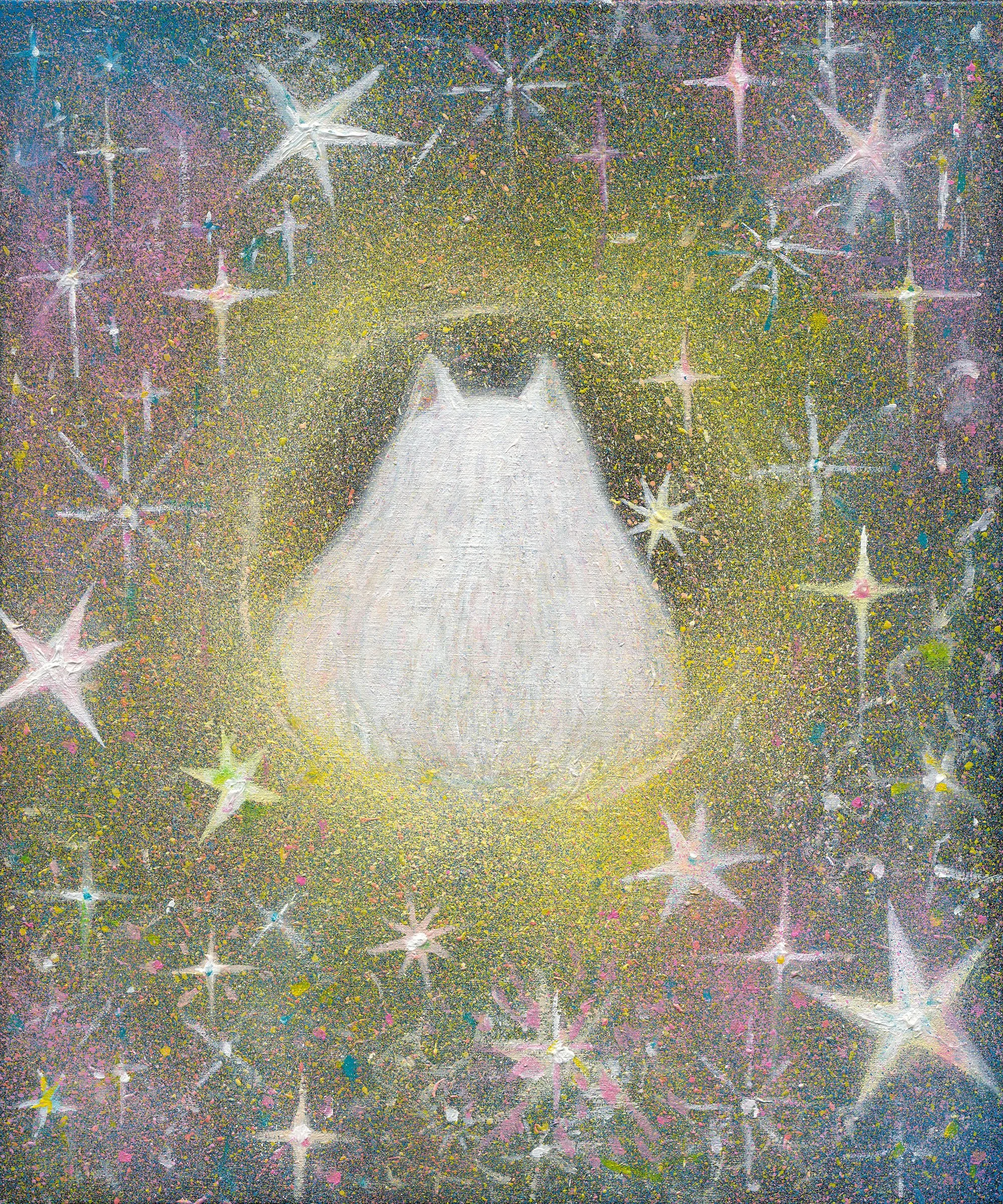 無限閃耀, 45.5x38cm, 壓克力顏料、畫布, 2024 / ( 私人收藏 )