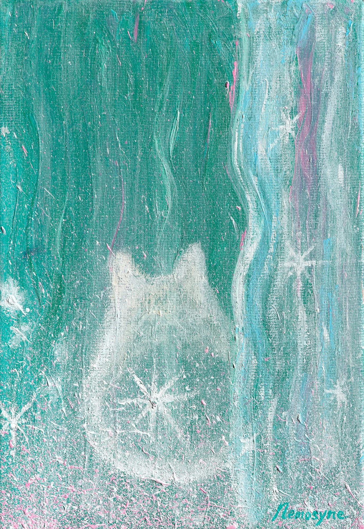 琉璃光01, 25x17cm, 壓克力顏料、畫布, 2026 / ( 私人收藏 )