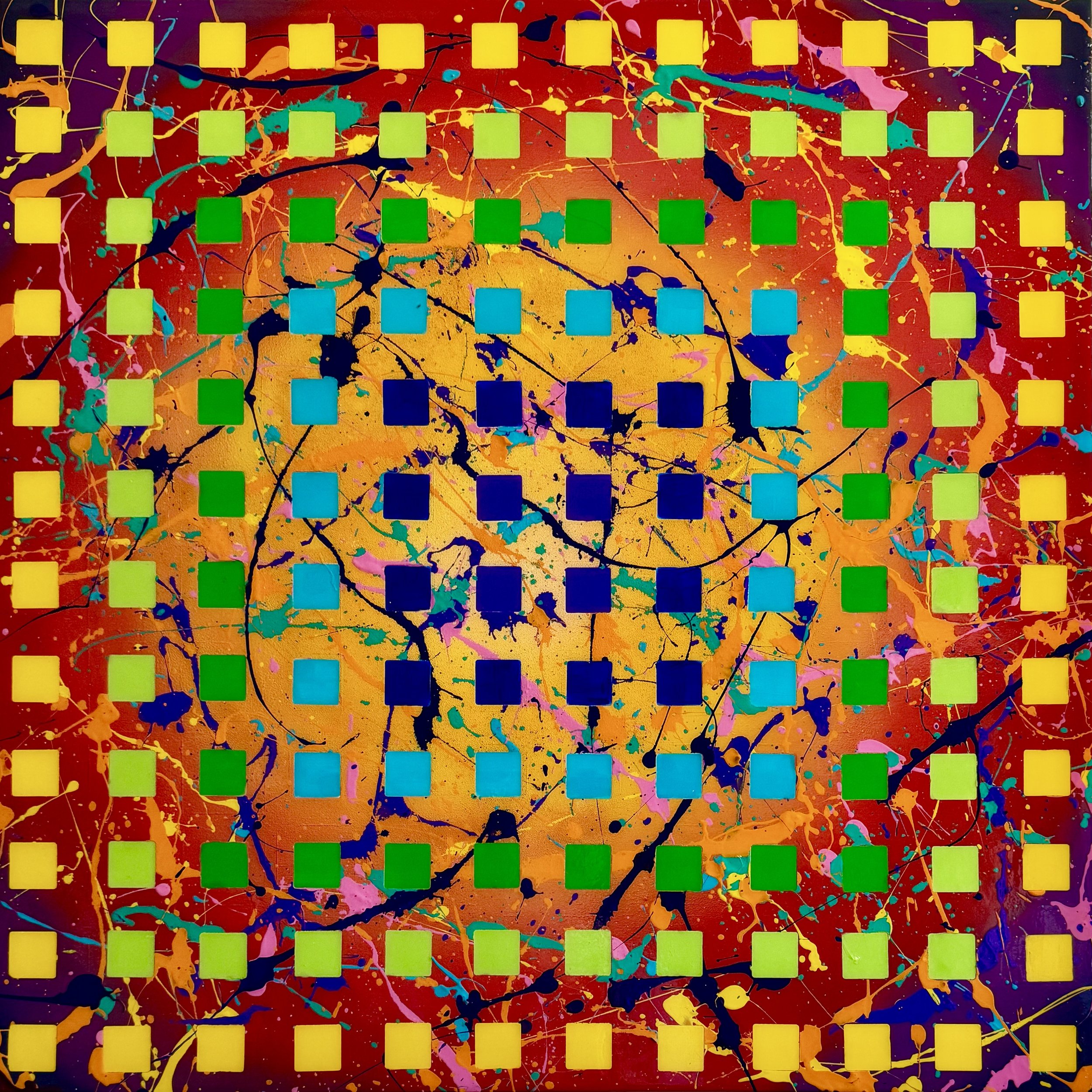 Wake Up  #1
36"x36" Acrylic on Panel
SOLD