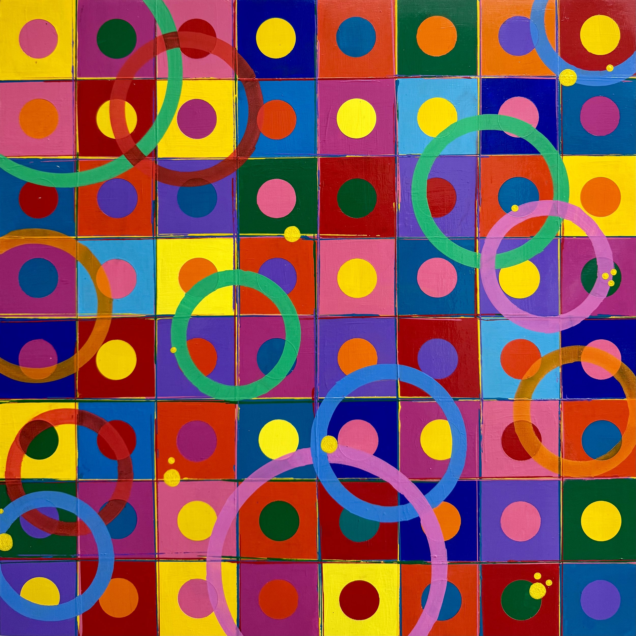 A Round In Circles
24"x24" Acrylic on Panel
$1000