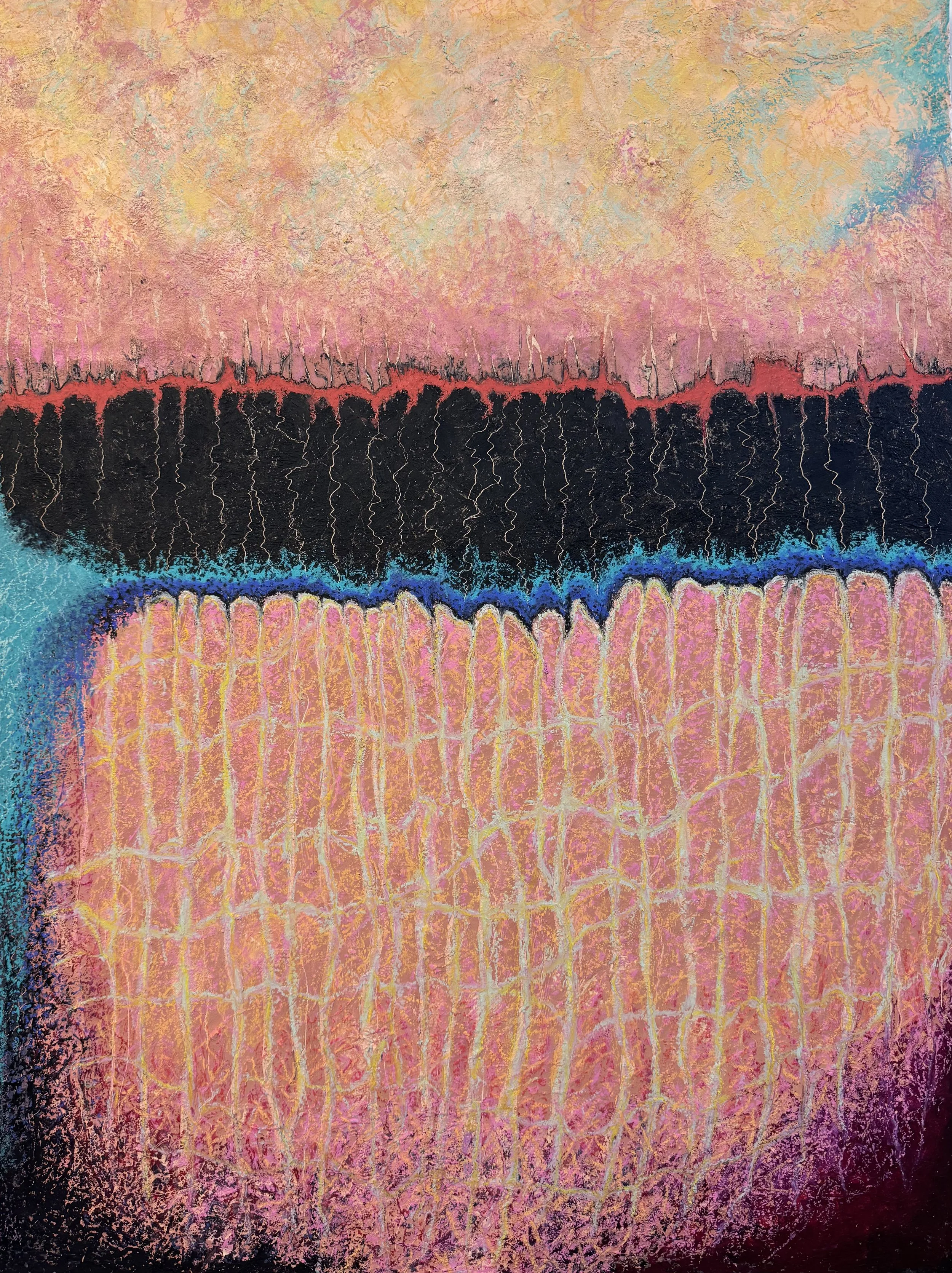 Lithoshperic Sunrise
40"x30" Acrylic on Canvas
$2500