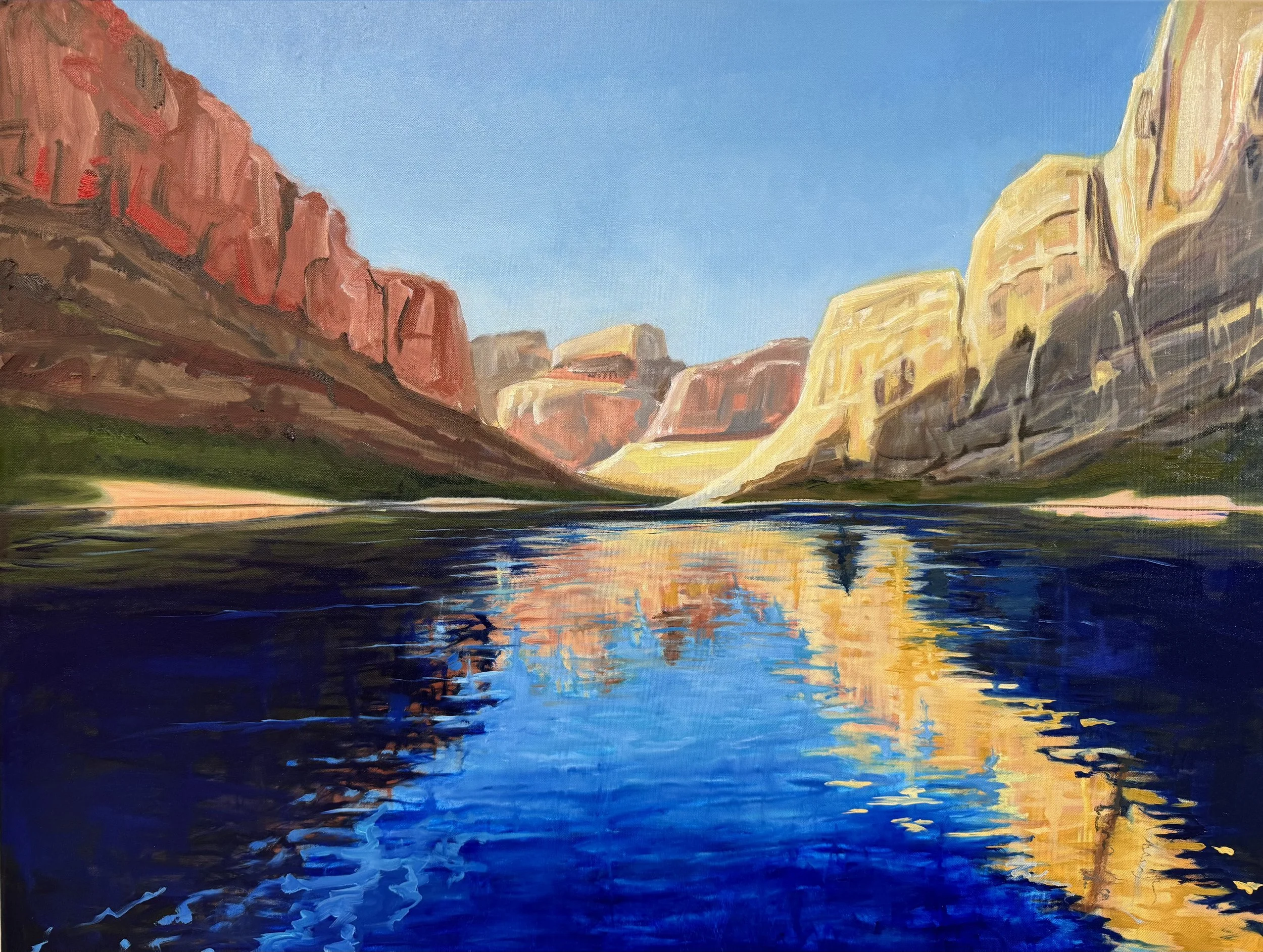 Rafting the Grand Canyon
30"x40" Acrylic on Canvas
$2500