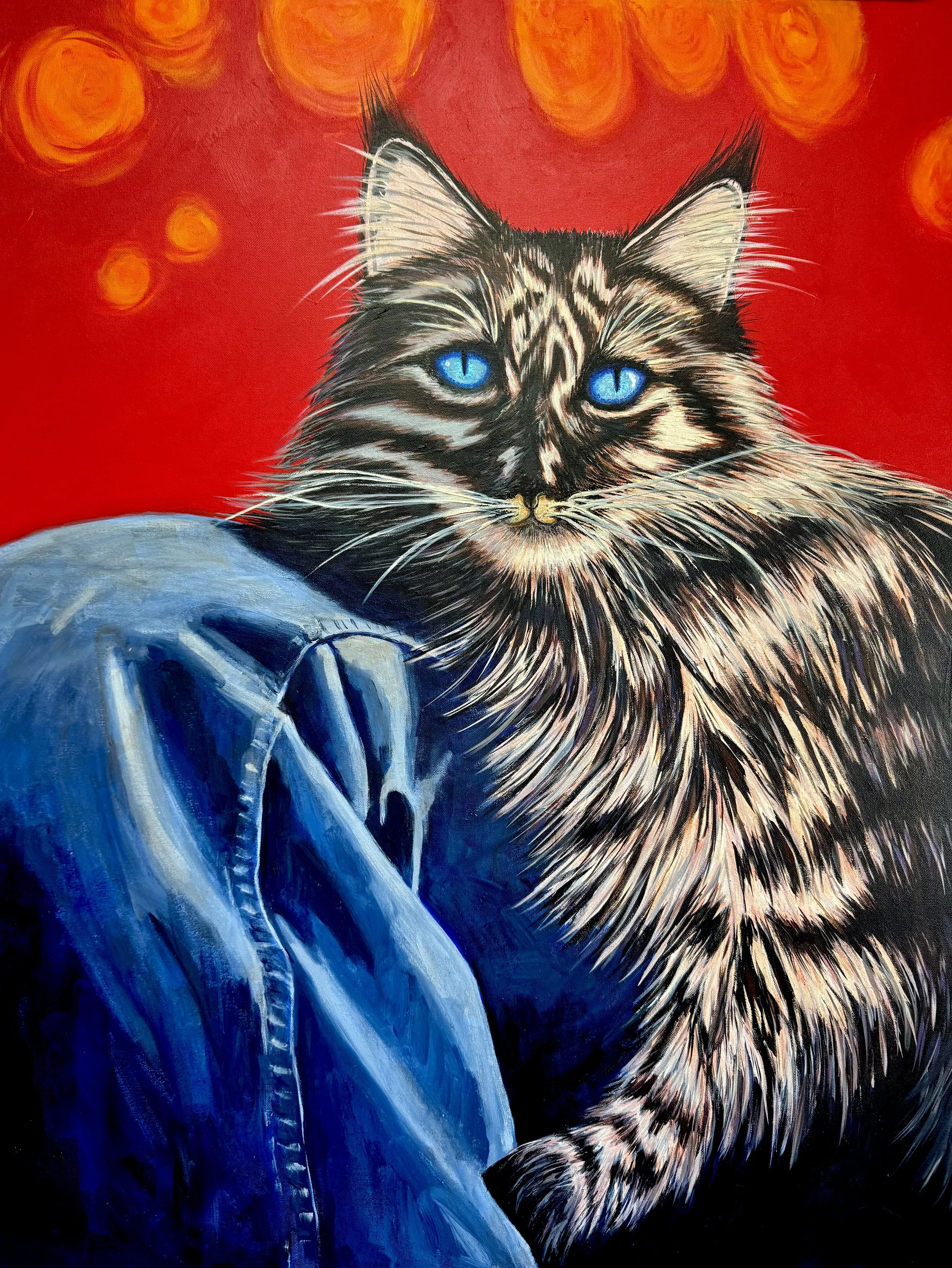 Sapphire and The Cowboy (A Love Story)
40"x30" Acrylic on Canvas
SOLD

















