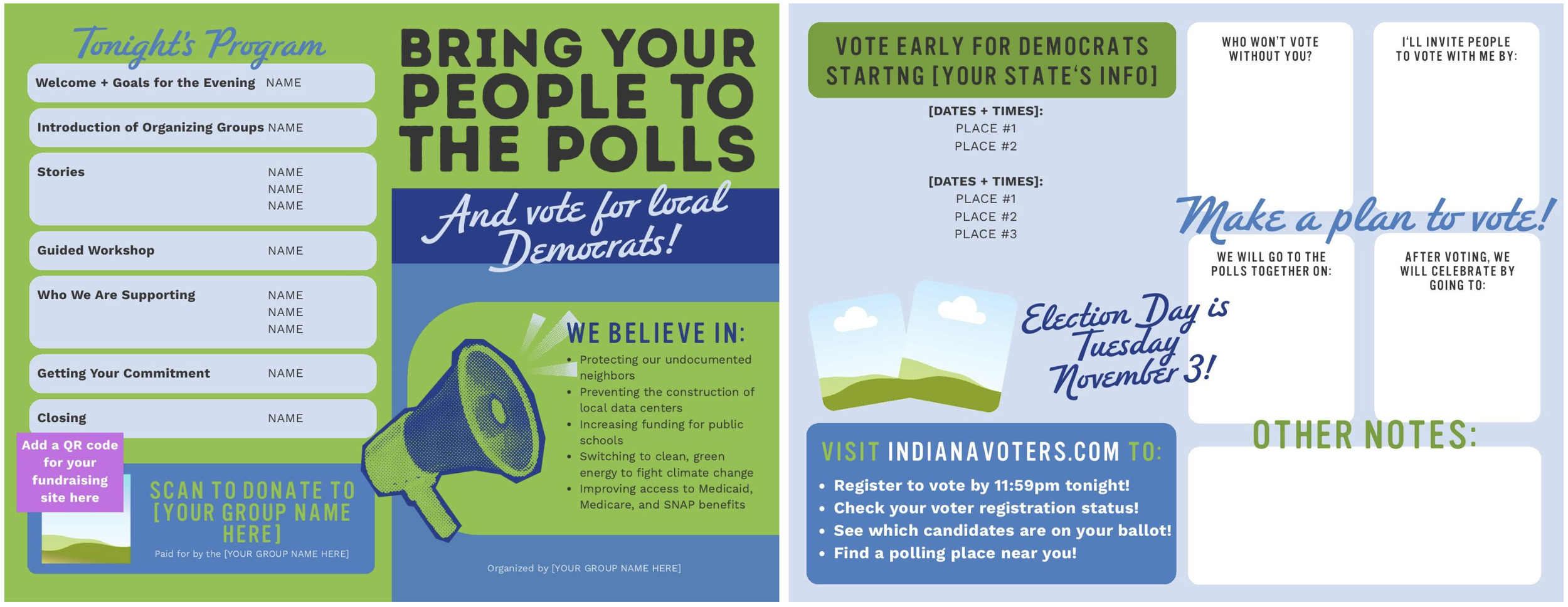 A Printed Program for Your Kickoff Event, With a Voter Plan Built In