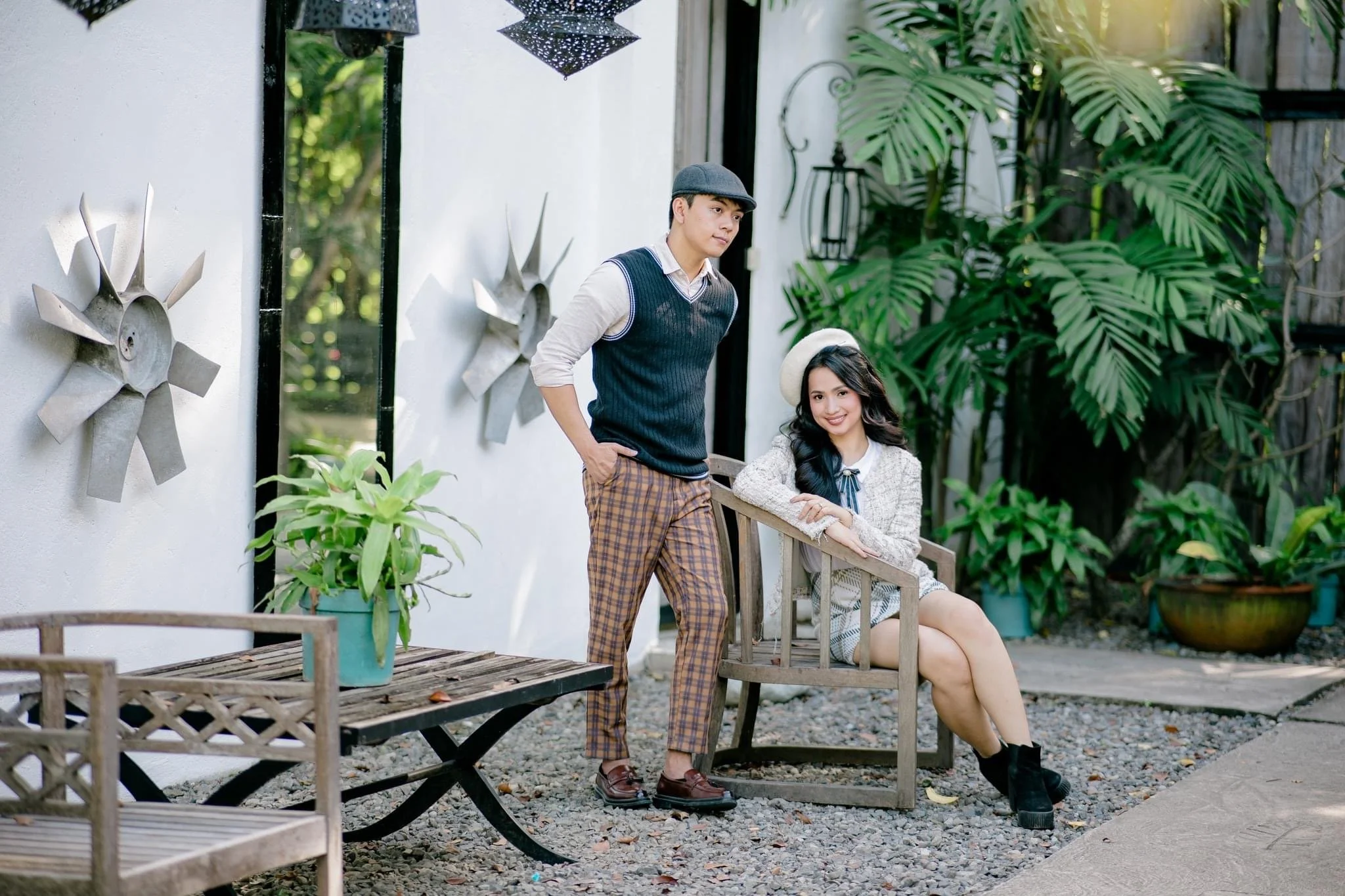 Professional photo of a couple, husband and wife who own a small Photo Booth business.