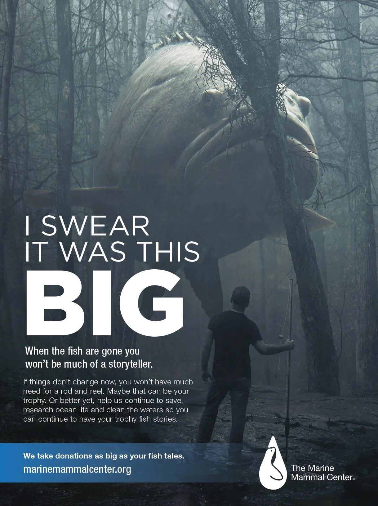 Nonprofit testimonial advertising concept