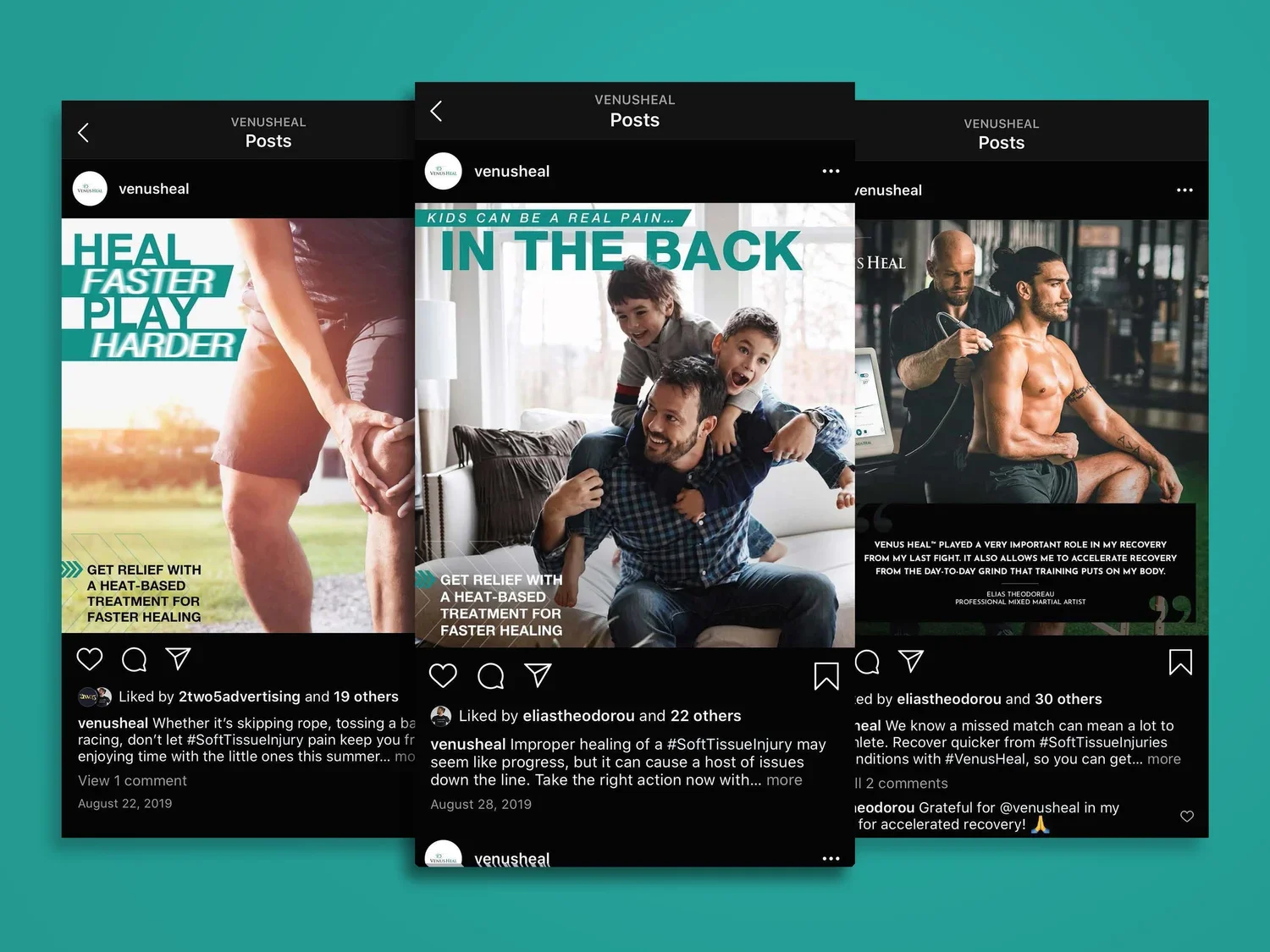 Venus Concept digital campaign presented across responsive device mockups