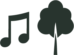 Music note and tree icons