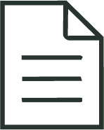Icon of a document with a folded corner and lines representing text.