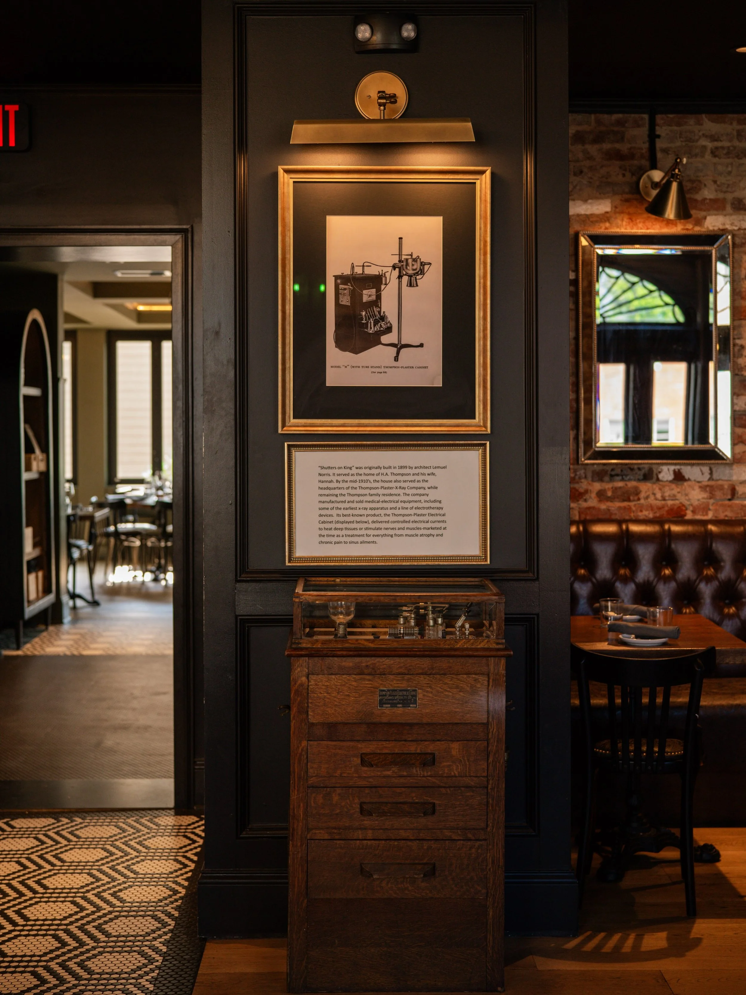 Some pieces are more than decor, they tell the story of the building itself.

While designing Shutters on King at 102 S. King Street in historic Leesburg, preserving pieces of the property&rsquo;s past was an important part of the design.

By the mid